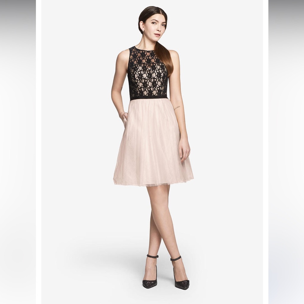 DAVID TUTERA FOR GATHER AND GOWN Lace and Tulle Dress Style 542-KNOX Sz 8